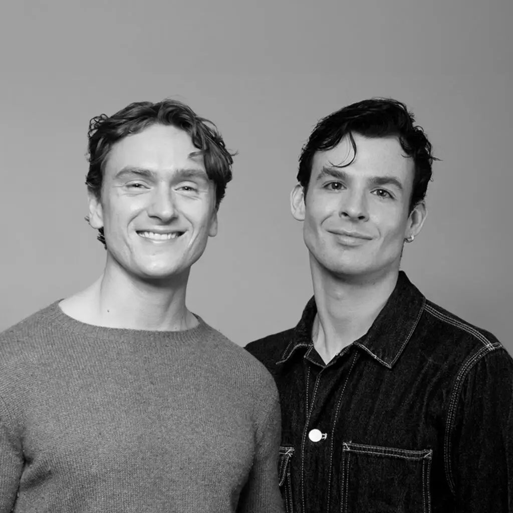 Christopher Bush and Rufus Edmondson, founders of London creative agency Saltco - specialists in seamless branding, digital marketing and spatial design for premium brands